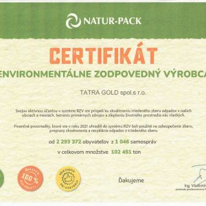 Naturpack certifikat